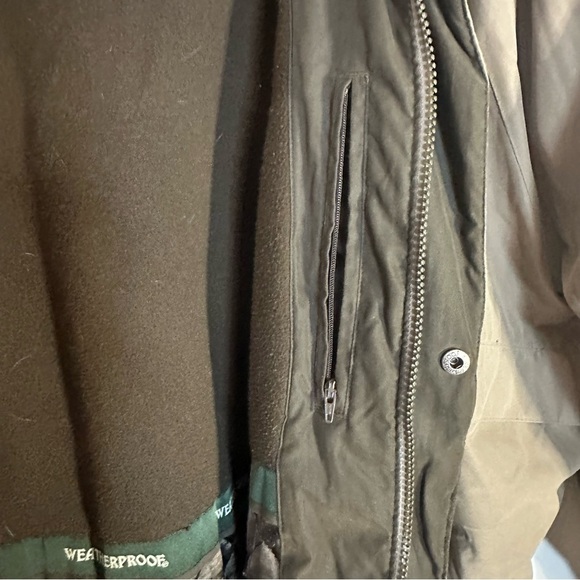 Weatherproof Brown Hooded Fleece Lined Jacket XXL Hidden Pockets - Picture 6 of 16